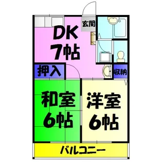 キャロットI【2階】の間取り