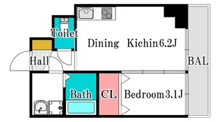 ブランシェ駅元町【3階】の間取り