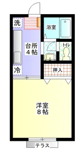 サンドヒルズ【1階】の間取り
