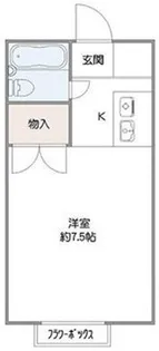 クロノス茅ヶ崎【1階】の間取り