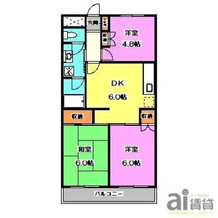 エポック旭野【1階】の間取り