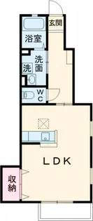 フラッツァ ドゥーズ C【1階】の間取り