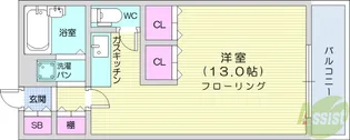 メゾンブランシュ1号館【3階】の間取り