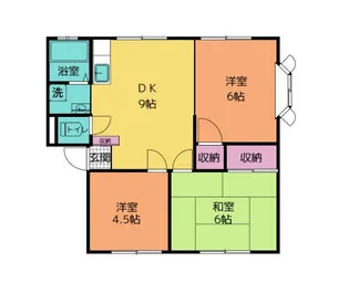 名倉コーポB【1階】の間取り