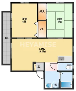 グリーンコーポ【2階】の間取り