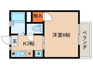 ドミ-ル若葉【2階】の間取り