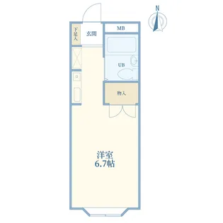 レジデンス・マタノ【1階】の間取り