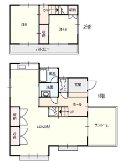 岡山県総社市清音柿木【一戸建】の間取り