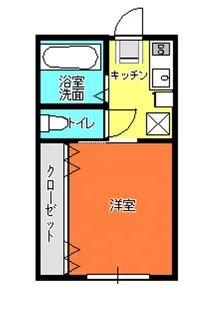 ハイツ吉田B【2階】の間取り