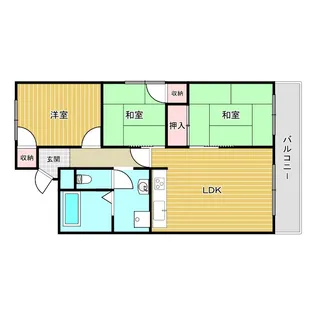 グリーンコーポ奈良第2 1番館【3階】の間取り