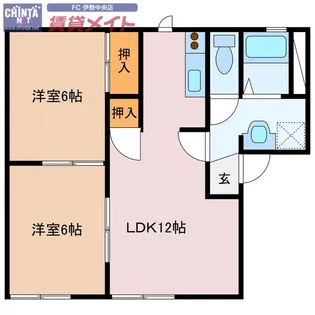 リーシング神社港【1階】の間取り