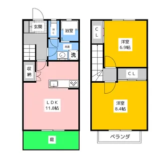 愛知県みよし市三好丘桜3【一戸建】の間取り