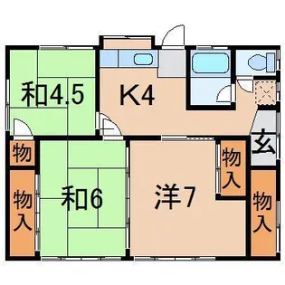 福島県福島市宮代字宝田前【一戸建】の間取り