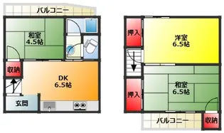 大阪府大阪市東淀川区柴島2【一戸建】の間取り