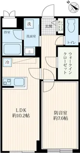 1LDKの間取り画像