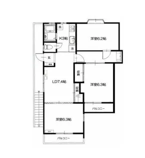 東京都練馬区東大泉7【アパート】の間取り