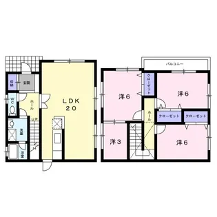 奈良県生駒市西白庭台1【一戸建】の間取り