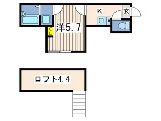 プラムハイツ【1階】の間取り