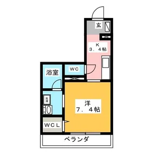 シャーメゾン土岐【3階】の間取り