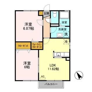 ウェルネス【3階】の間取り