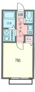 ベルガーデン【1階】の間取り
