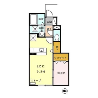 セジュールEJ【1階】の間取り