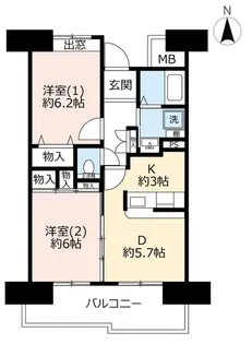 URアーバンラフレ稲沢【11階】の間取り