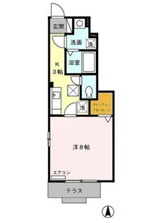 東京都練馬区練馬2【アパート】の間取り