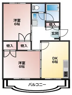 エトワール白糸台【3階】の間取り