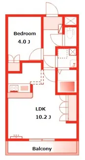 日向セントラルコート【4階】の間取り