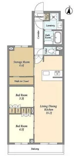 東京都練馬区中村3【マンション】の間取り