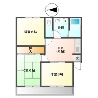 メゾン高島I【2階】の間取り