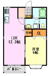 グリーンハイツ【2階】の間取り