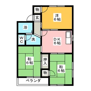 プリミエール上三II【2階】の間取り