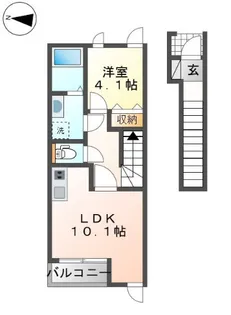 Casa美輪II【2階】の間取り