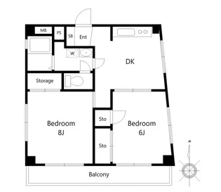 N3マンション【3階】の間取り