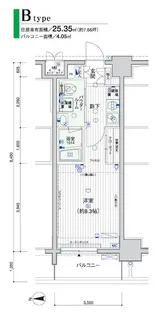 メインステージ横浜【7階】の間取り