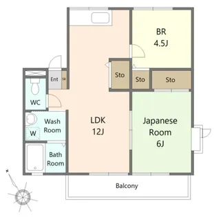 シティハイム上池台【1階】の間取り
