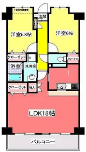 クエスタ柏【2階】の間取り