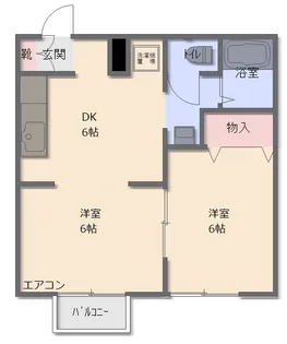 千葉県館山市正木【アパート】の間取り