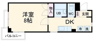 ドゥ・セナクール【1階】の間取り
