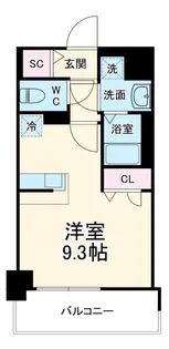 Asclaire京都西院【6階】の間取り