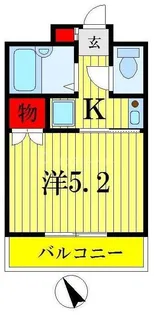 1Kの間取り画像