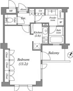 プラチナコート広尾【3階】の間取り