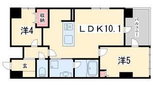 京都府京都市上京区藁屋町【マンション】の間取り