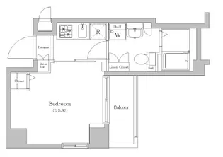 フェニックス日本橋浜町壱番館【9階】の間取り