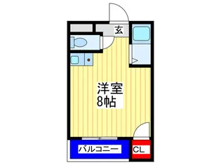 メゾンナガハマ パ-ト1【3階】の間取り