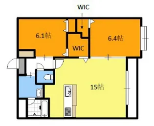 ベンビレッジ平田西公園【4階】の間取り