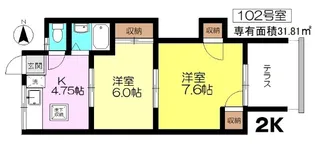 ハーツデール【1階】の間取り