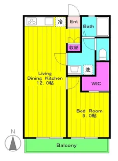 シティハイム上の台【2階】の間取り